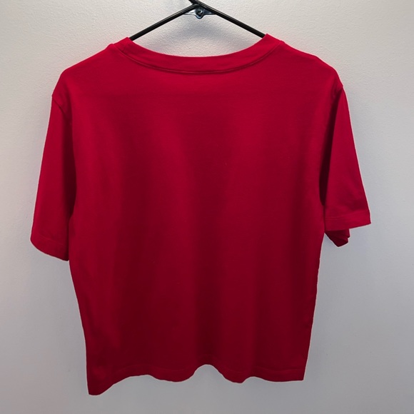 Hollister Small Red Cropped Shirt - Picture 2 of 3